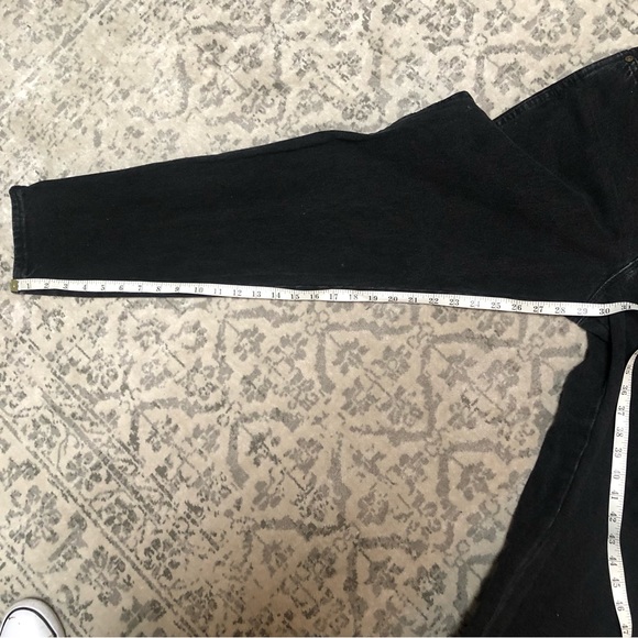 Vintage Chic high waisted tapered leg cotton “mom jeans” 🖤❤️ washed black - Picture 15 of 15